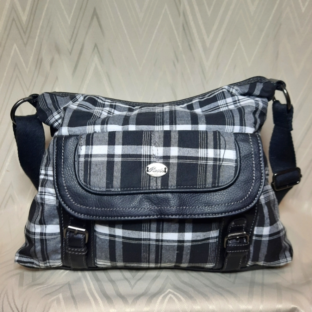 Vintage Roots Y2K Plaid Crossbody Bag